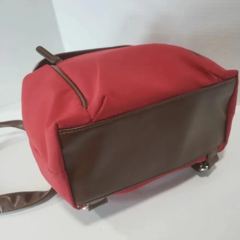 Treviso Womans Red Small Backpack . - Picture 3 of 8